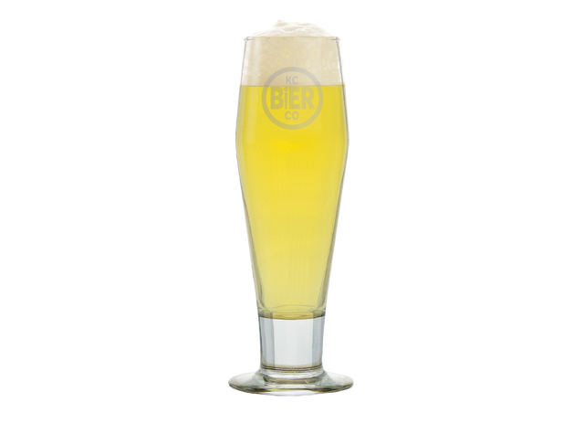 KC BiER CO - 12 oz Stange Beer Glass